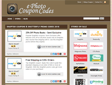 Tablet Screenshot of ephotocouponcodes.com